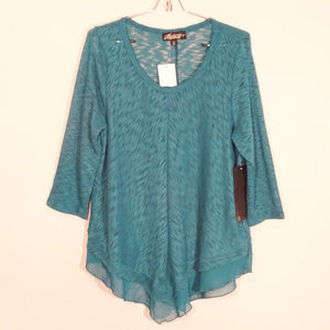 NWT Womens 3/4 Sleeve Blouse Size L